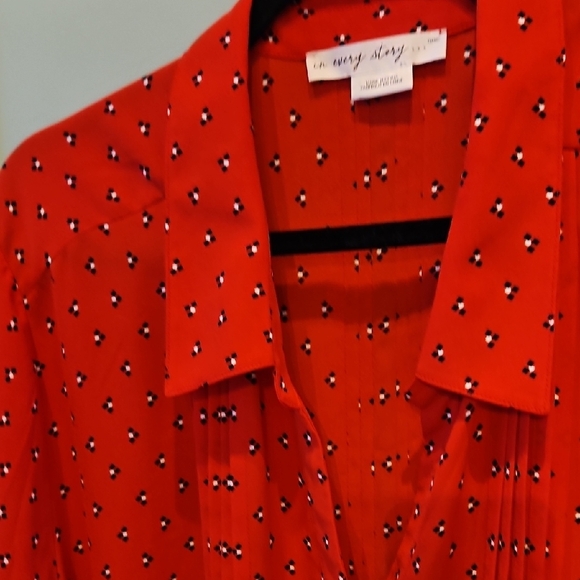 Penningtons Red Tunic with Pattern - Picture 3 of 7